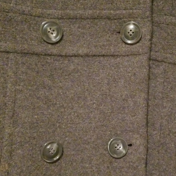 Grey Hooded Peacoat - Picture 3 of 4